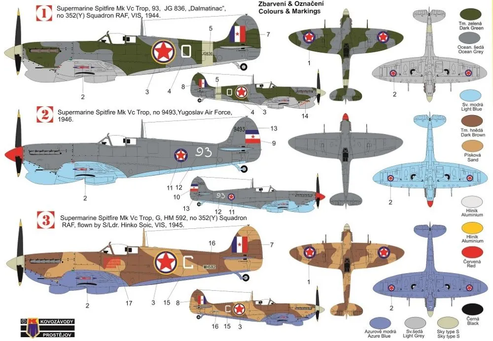 Spitfire Mk.Vc Trop Over Yugoslavia 1:72