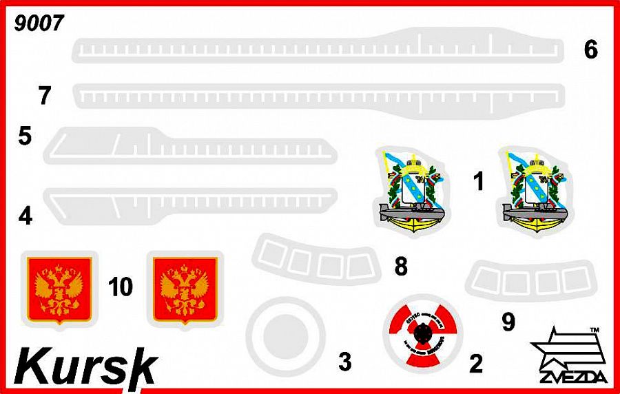 K-141 Kursk Atomic-powered submarine 1:350