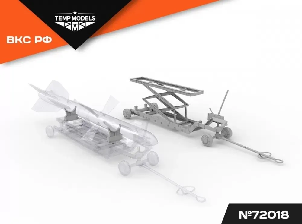 Transport Trolley with Hydraulic Lift (Russian) 1:72