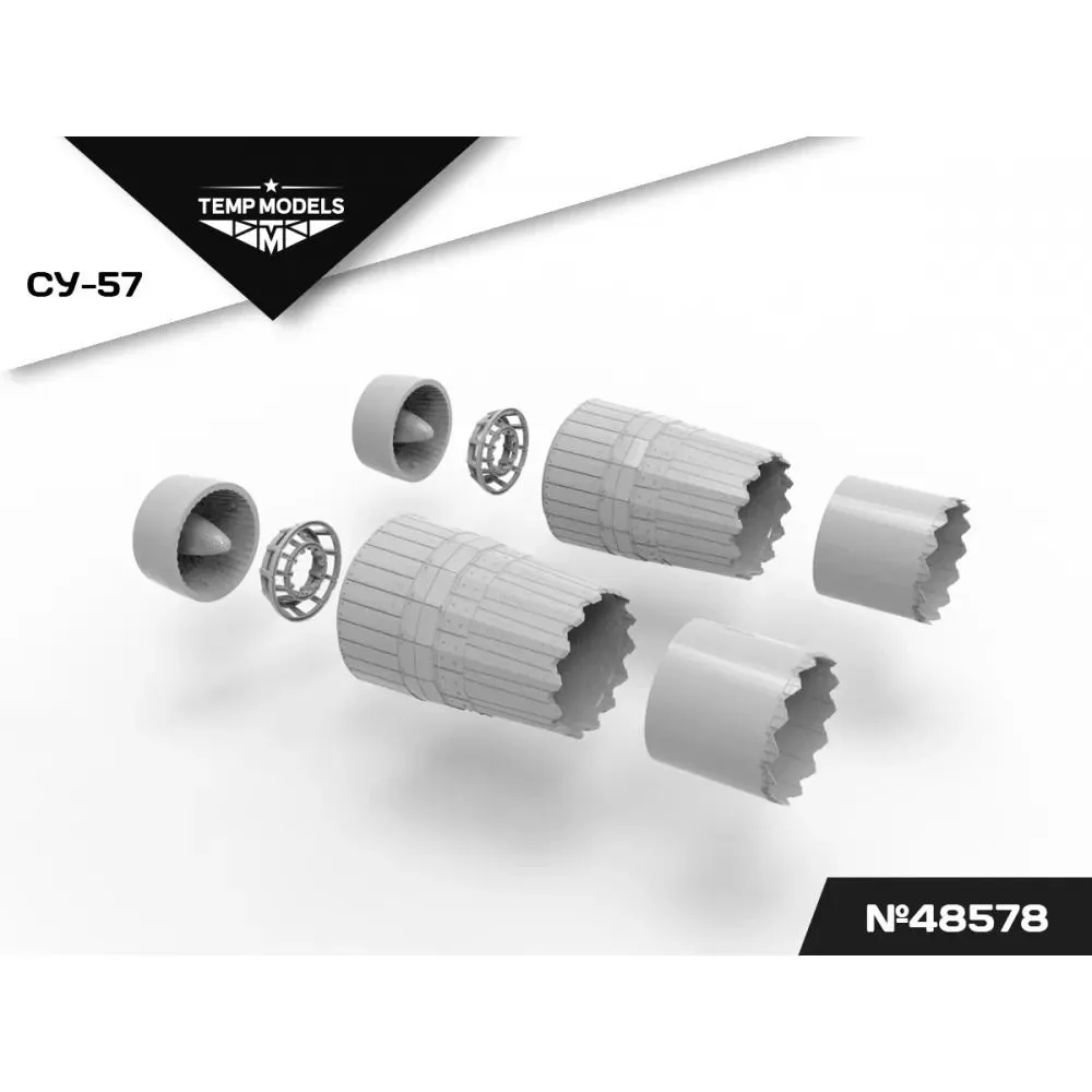 Su-57 exhaust nozzle AL-51F-1 1:48