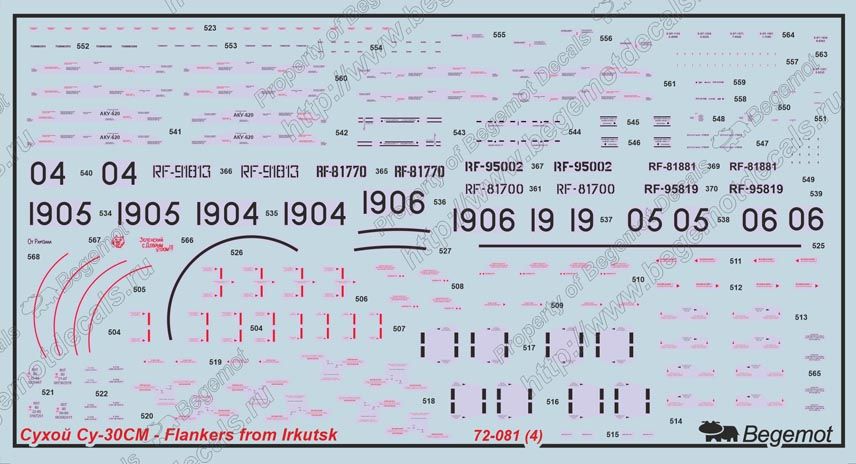 Su-30SM Flankers from Irkutsk 1:72