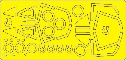 AV-8A, GR1/GR3 EXPERT mask for Kinetic 1:48