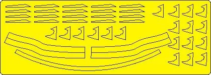 F-16 F-100 EXHAUST NOZZLE mask for Kinetic 1:48