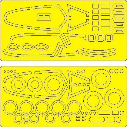F-16A MLU/ F-16C Block 25/42 EXPERT mask for Kinetic 1:48