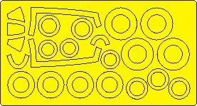 F-86F Sabre mask for Fujimi 1:72