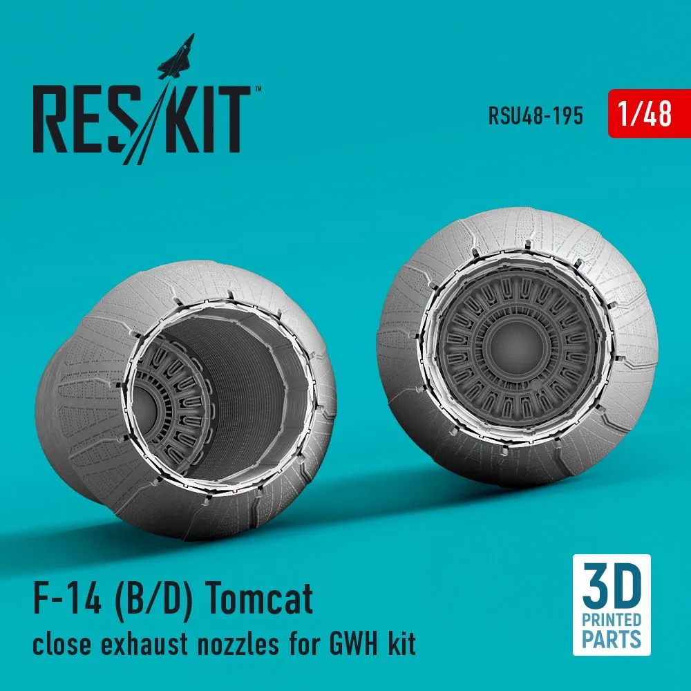 F-14 (B,D) "Tomcat" close exhaust nozzles for GWH 1:48