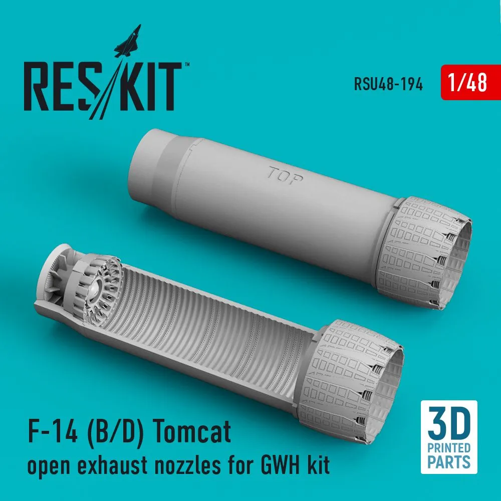 F-14 (B,D) "Tomcat" open exhaust nozzles for GWH 1:48