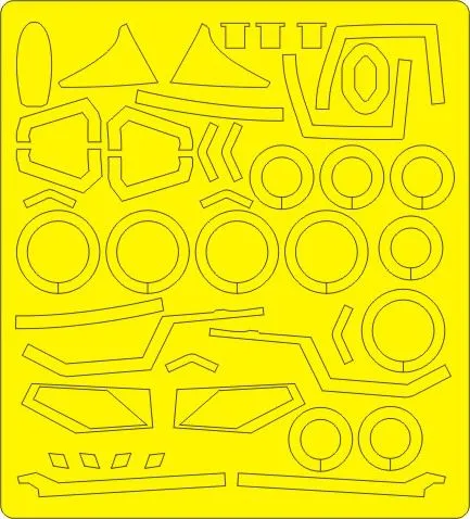 Mig-23M Flogger-B mask for Trumpeter 1:48