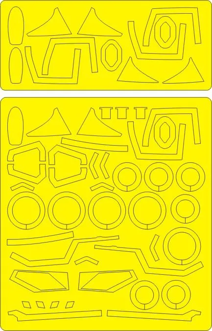 MiG-23M Flogger-B ADVANCE mask for Trumpeter 1:48