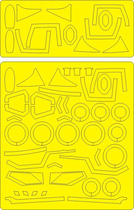 MiG-23M Flogger-B EXPERT mask for Trumpeter 1:48