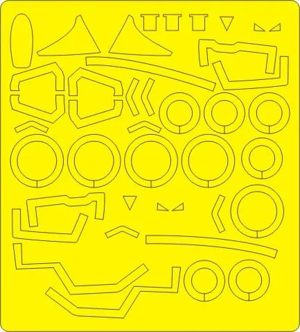 MiG-23MLD Flogger mask for Trumpeter 1:48