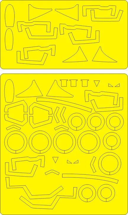 MiG-23MLD Flogger K EXPERT mask for Trumpter 1:48