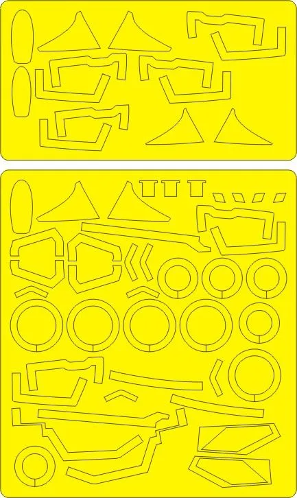 MiG-23MF Flogger B ADVANCED mask for Trumpeter 1:48