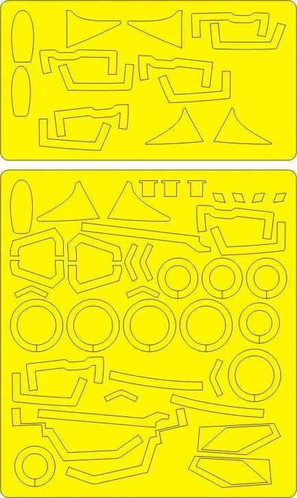 MiG-23MF Flogger B EXPERT mask for Trumpeter 1:48