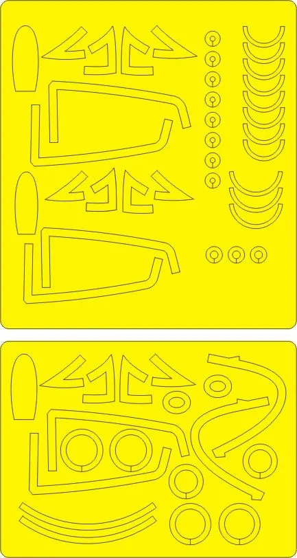 F9F-2/3 Panther ADVANCED mask for Trumpeter 1:48