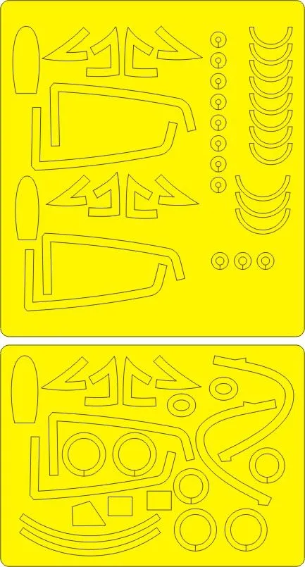 F9F-2P Panther ADVANCED mask for Trumpeter 1:48