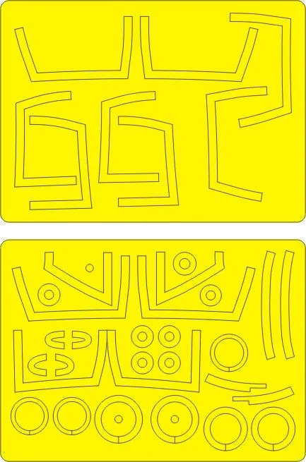 T-38C Talon NASA ADVANCED mask for Trumpeter 1:48