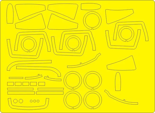 F-8E/J Crusader ADVANCED mask for Hasegawa 1:48