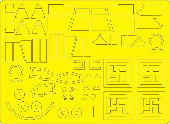 Ju 87B-1 Stuka mask for Airfix 1:48