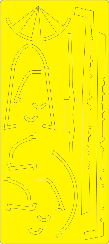 F-14A Tomcat EXTERIOR mask for Italeri 1:48