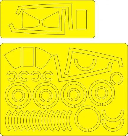 A-1J U.S. Air Force EXPERT mask for Tamiya 1:48