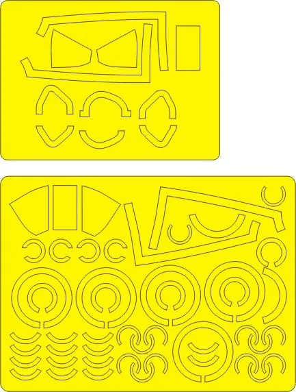 A-1H U.S. Navy EXPERT mask for Tamiya 1:48