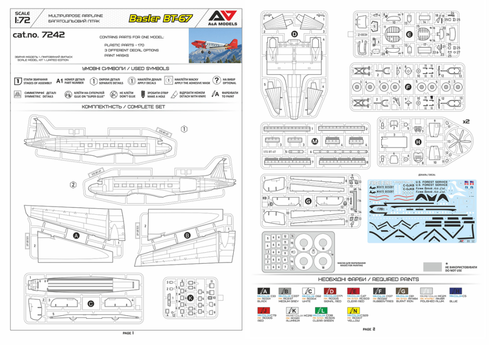 BT-67 (DC-3) turboprop utility aircraft 1:72