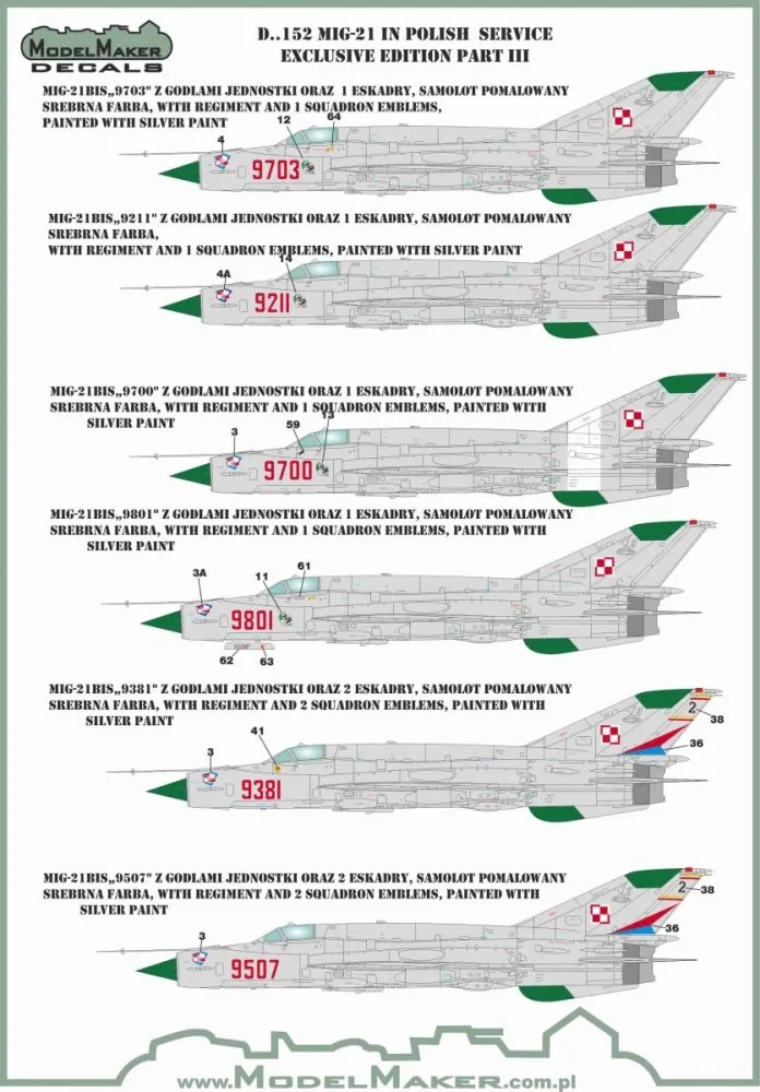 MiG-21 in Polish service part III 1:48