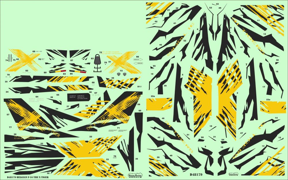 F-16C Belgian "THE X TIGER" 1:48