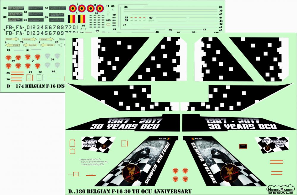F-16 Belgian 30th OCU anniversary 1:72