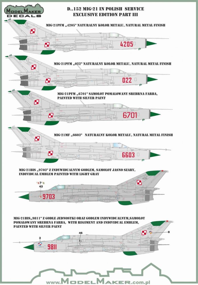 MiG-21 in Polish service part III 1:72
