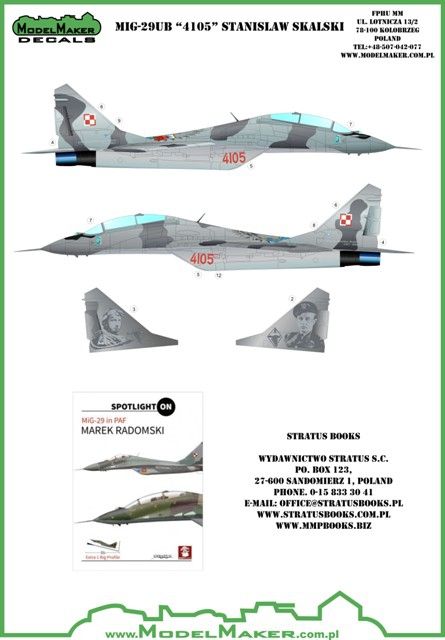 MiG-29UB "4105" Stanislaw Skalski 1:32