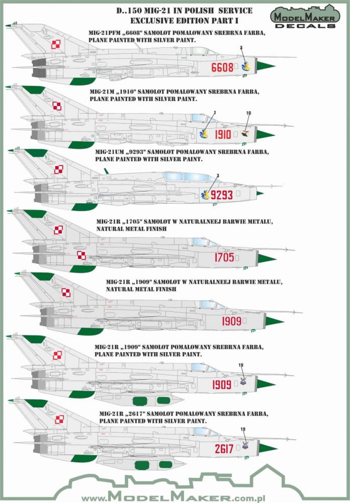 MiG-21 in Polish service part I 1:48