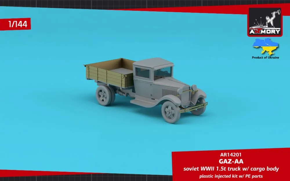 GAZ-AA Soviet WWII cargo truck 1:144