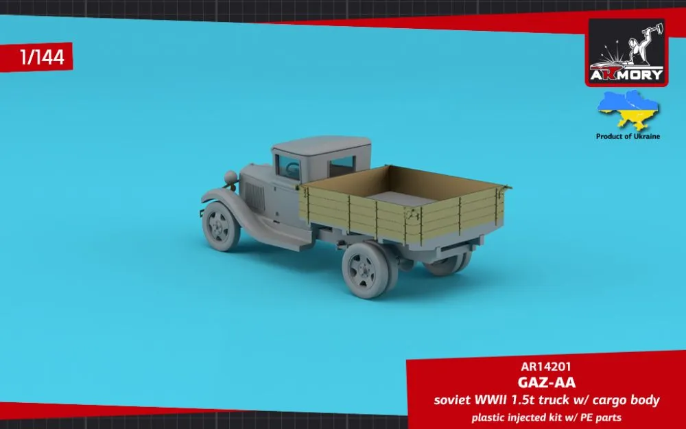 GAZ-AA Soviet WWII cargo truck 1:144