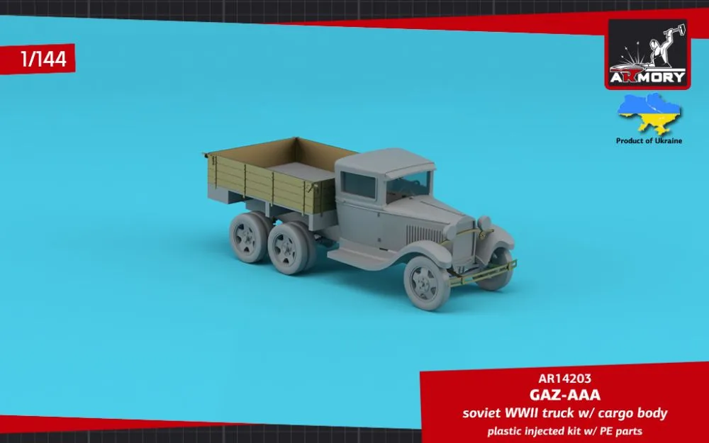 GAZ-AAA Soviet WWII cargo truck 1:144