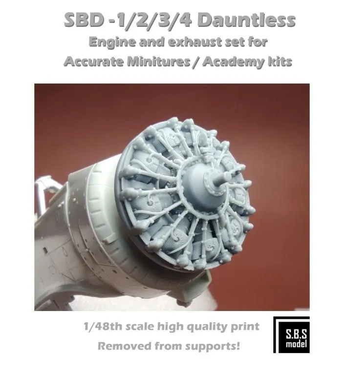SBD-1/2/3/4 Dauntless engine 1:48