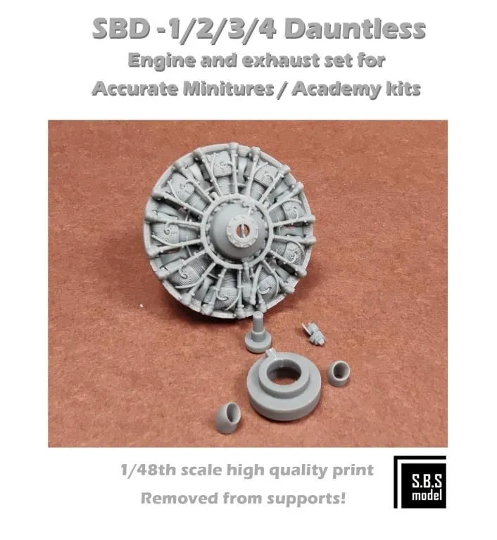 SBD-1/2/3/4 Dauntless engine 1:48
