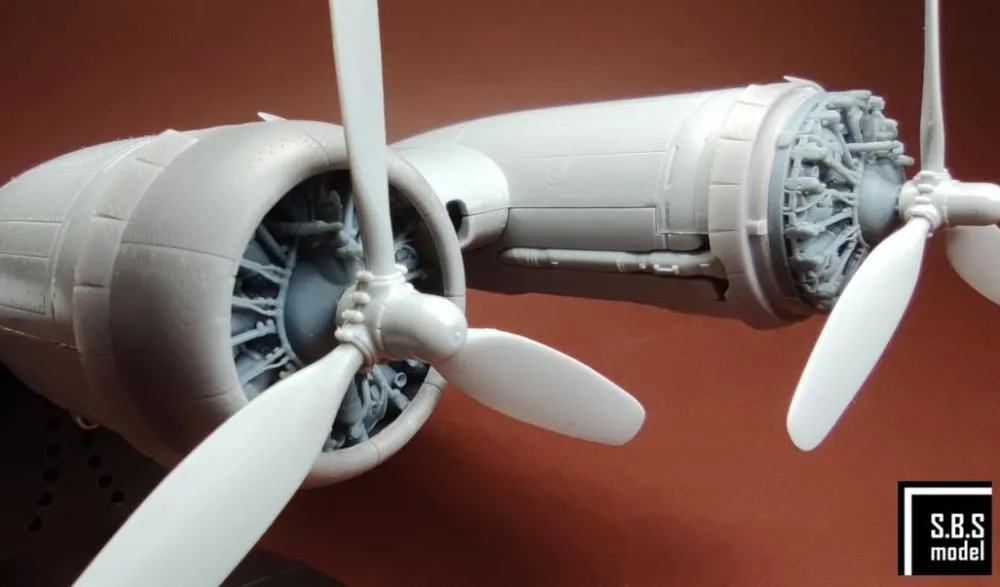 B-17 F/G (Early) Engine & Cowling set for HK M. 1:48