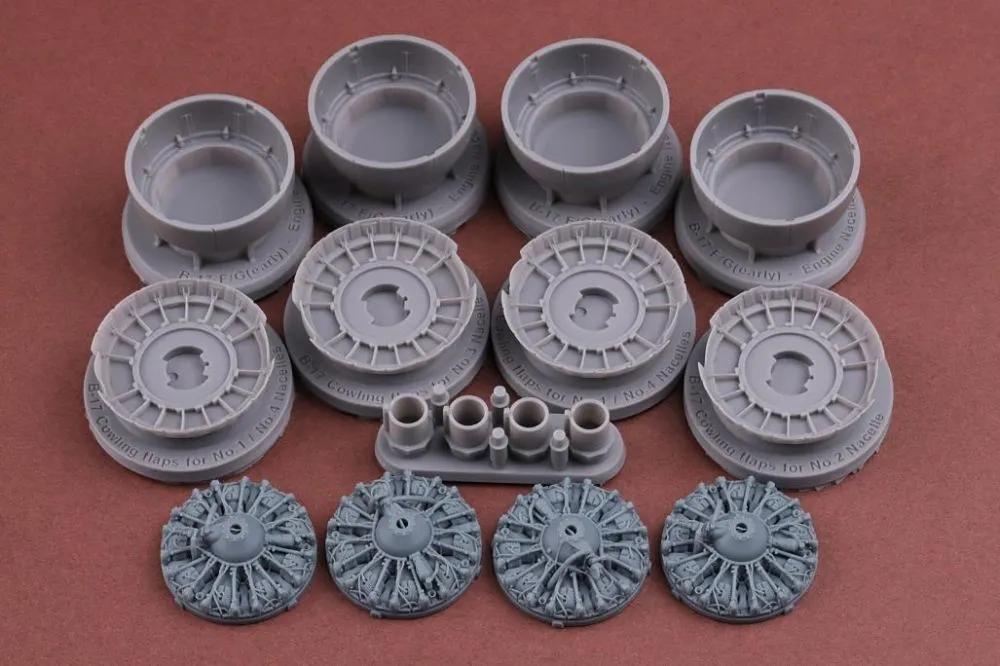 B-17 F/G (Early) Engine & Cowling set for HK M. 1:48
