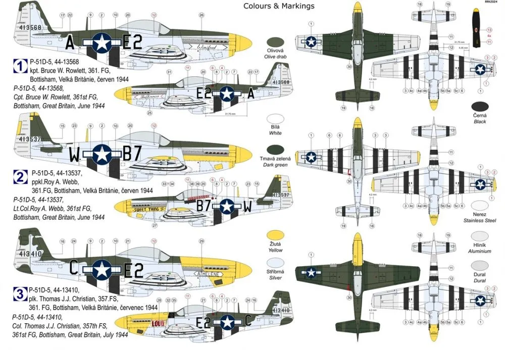 P-51D-5 Mustang "361st FG" 1:72