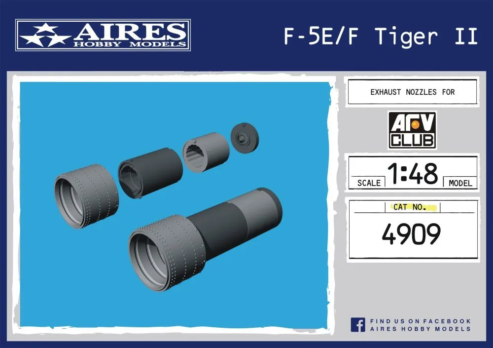 F-5E/F Tiger II exhaust nozzles 1:48