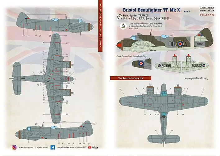 Bristol Beaufighter TF.Mk.X Part.2 1:48