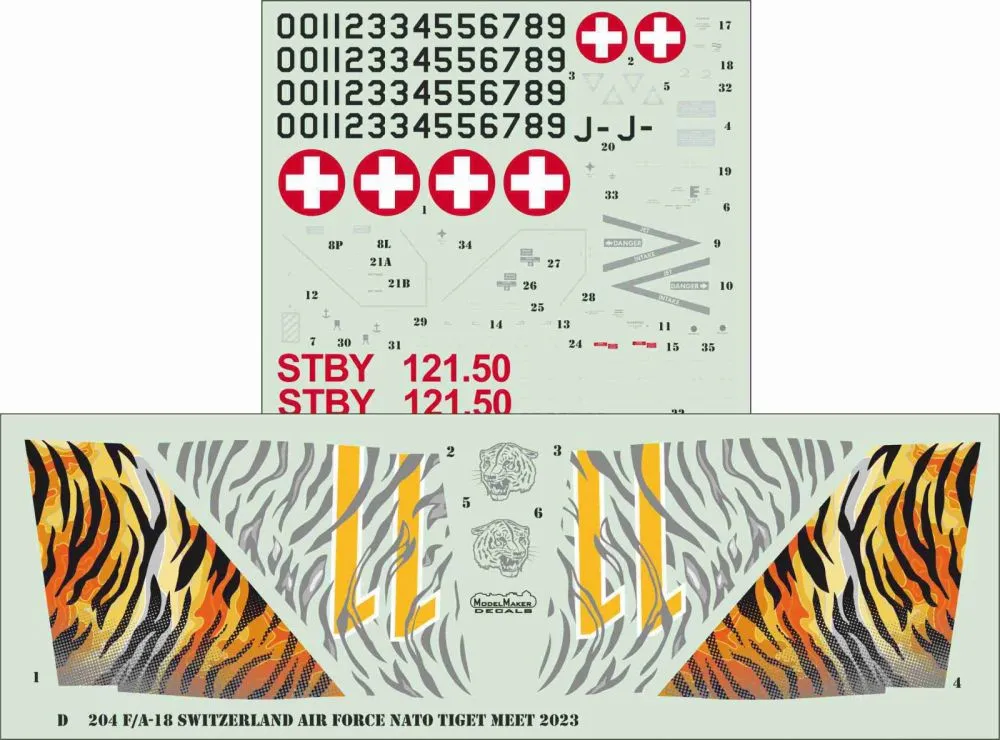 F/A-18C Switzerland AF, NATO Tiger Meet 2023 1:72