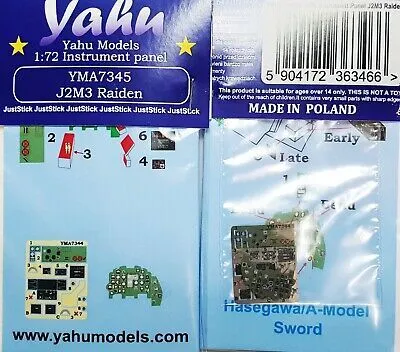 J2M3 Raiden - instrument panel 1:72