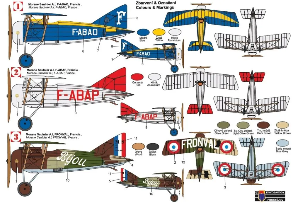 Morane Saulnier MS.A.I “French service” 1:72