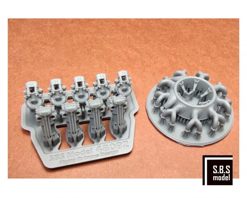 Bristol Bulldog engine upgrade set type 2 (Airfix) 1:48