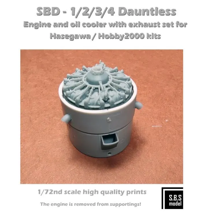 SBD-1/2/3/4 Dauntless engine 1:72