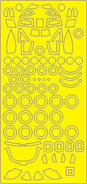 Chinook HC.1 ADVANCED mask for AIRFIX 1:72