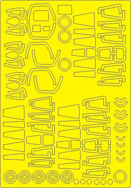 Yak-28PP Brewer-E ADVANCED mask for Hobby Boss 1:48